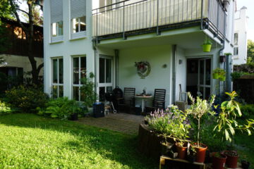 Gut vermietete Gartenwohnung mit Tiefgarage in ruhiger Haarer Wohnlage zu verkaufen EG + Souterrain, 85540 Haar, Erdgeschosswohnung