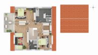 Modernes Wohlfühlhaus - Gartenparadies trifft Wohnkomfort – Einziehen & Genießen - Grundriss OG